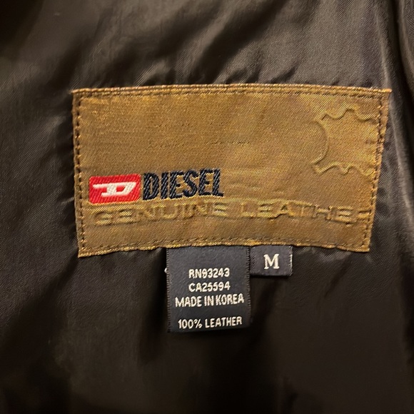 Vintage Diesel circa early 2000’s. Leather jacket Y2K - Picture 8 of 11